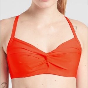 Orange Athleta Twist Top
